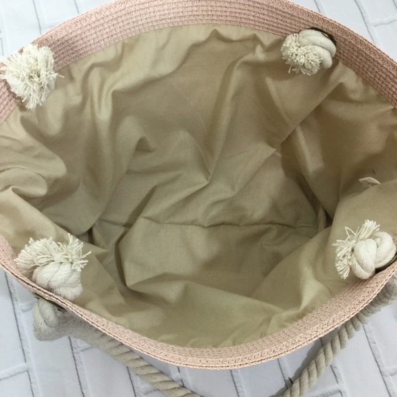 Straw graphic tote bag - Picture 5 of 5